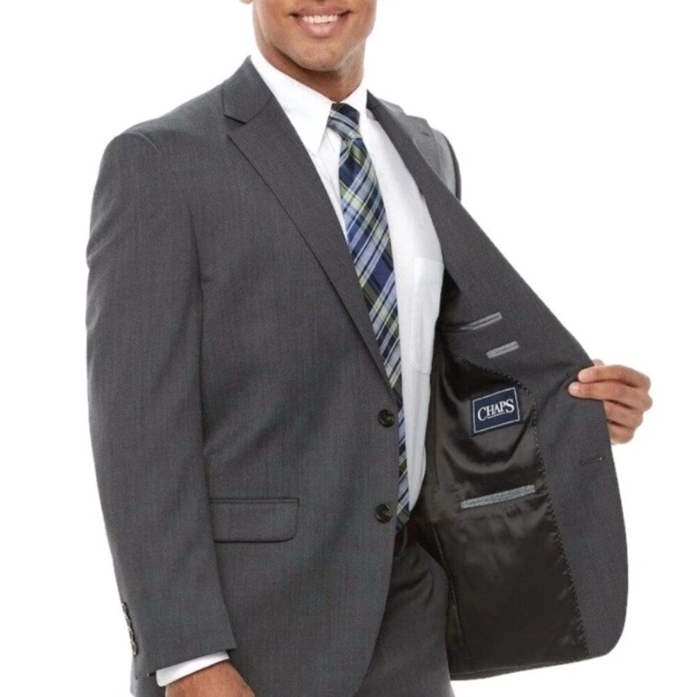 Chaps Two-Button Blazer. Plus Size 48r - image 3